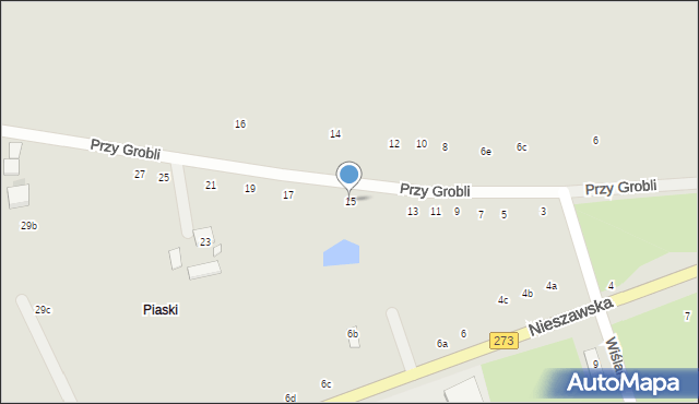 Toruń, Przy Grobli, 15, mapa Torunia