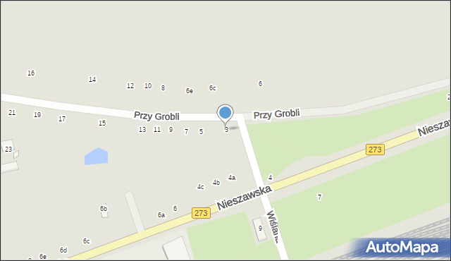 Toruń, Przy Grobli, 3, mapa Torunia