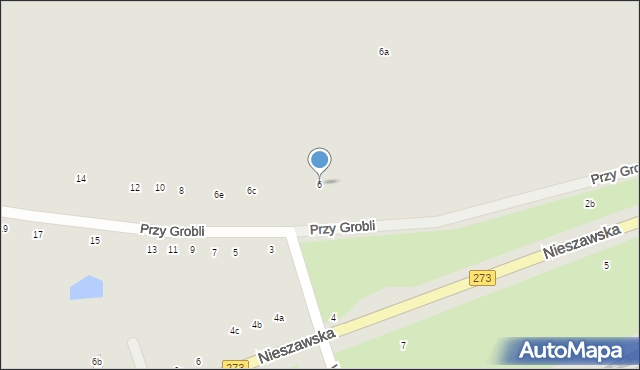 Toruń, Przy Grobli, 6, mapa Torunia