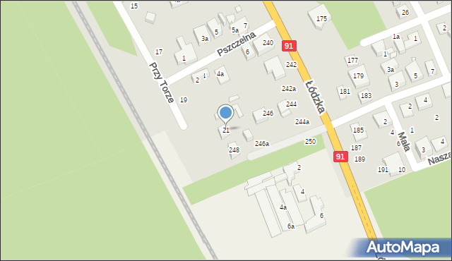 Toruń, Przy Torze, 21, mapa Torunia