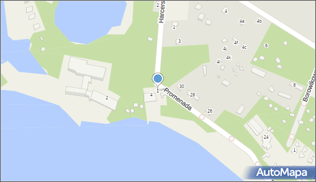 Turawa, Promenada, 1, mapa Turawa