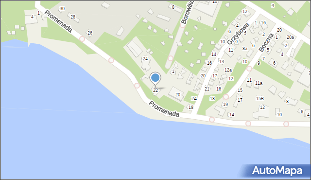 Turawa, Promenada, 22, mapa Turawa