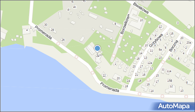 Turawa, Promenada, 24, mapa Turawa