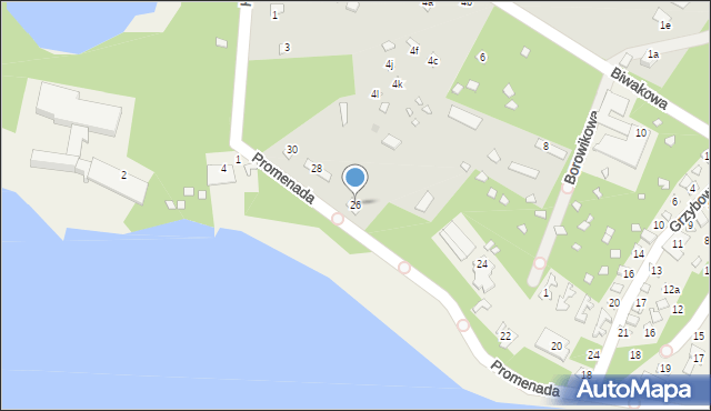 Turawa, Promenada, 26, mapa Turawa