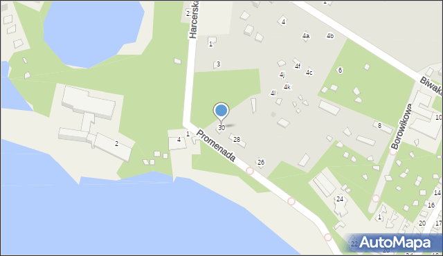 Turawa, Promenada, 30, mapa Turawa