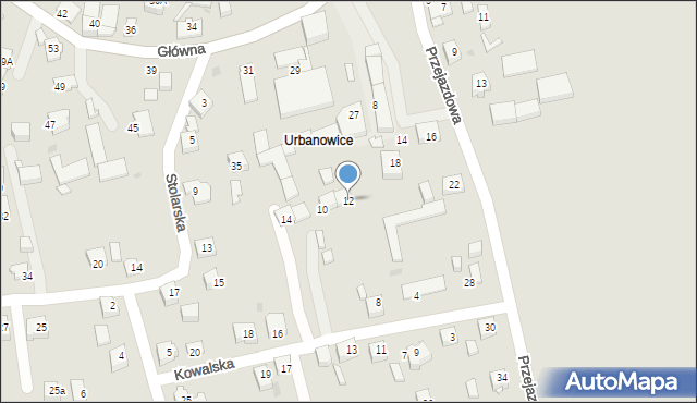 Tychy, Przejazdowa, 12, mapa Tychów