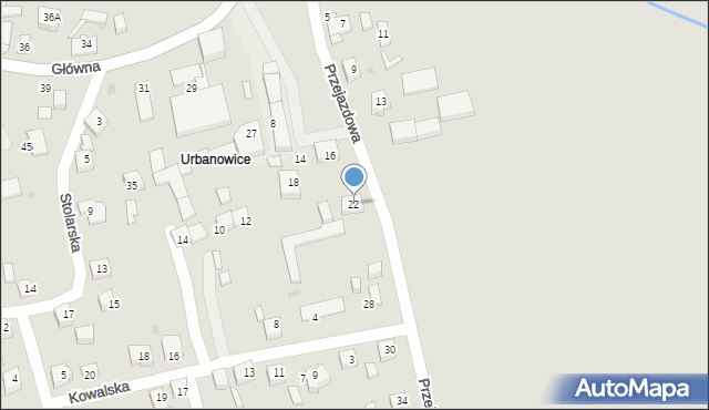 Tychy, Przejazdowa, 22, mapa Tychów