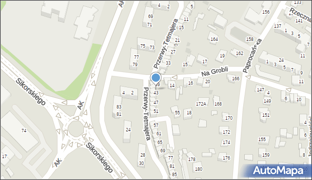 Tychy, Przerwy-Tetmajera Kazimierza, 41, mapa Tychów