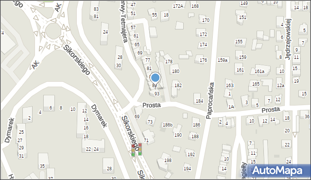 Tychy, Przerwy-Tetmajera Kazimierza, 91, mapa Tychów