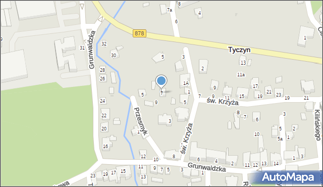 Tyczyn, Przesmyk, 7, mapa Tyczyn