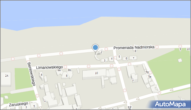 Ustka, Promenada Nadmorska, 1, mapa Ustka