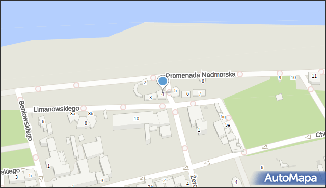 Ustka, Promenada Nadmorska, 4, mapa Ustka