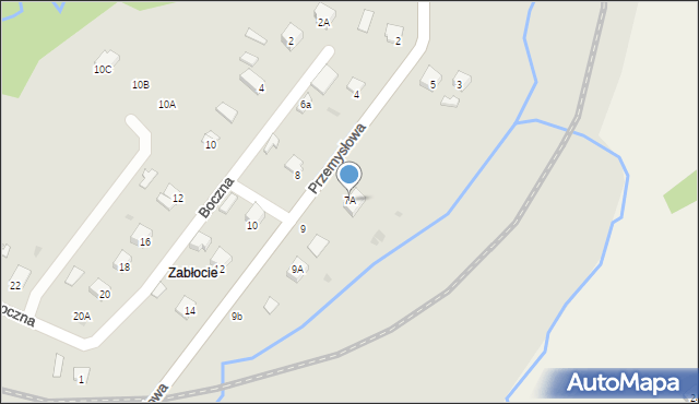 Ustrzyki Dolne, Przemysłowa, 7A, mapa Ustrzyki Dolne