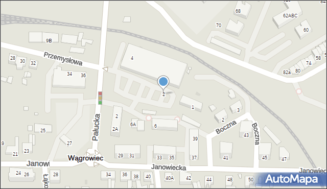 Wągrowiec, Przemysłowa, 2, mapa Wągrowiec