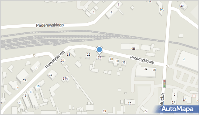 Wągrowiec, Przemysłowa, 24, mapa Wągrowiec