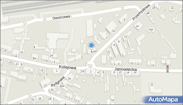 Wągrowiec, Przemysłowa, 5, mapa Wągrowiec