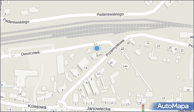 Wągrowiec, Przemysłowa, 9, mapa Wągrowiec