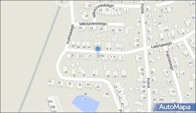 Wągrowiec, Przybyszewskiego Stanisława, 13, mapa Wągrowiec