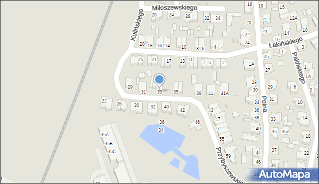 Wągrowiec, Przybyszewskiego Stanisława, 33, mapa Wągrowiec