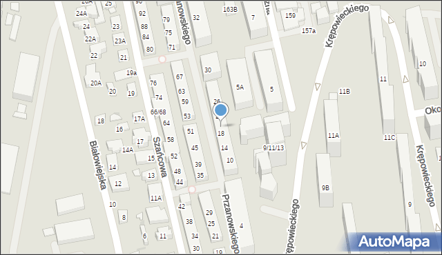 Warszawa, Przanowskiego Władysława, 20, mapa Warszawy