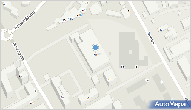 Warszawa, Przasnyska, 6B, mapa Warszawy