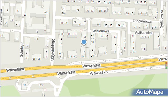Warszawa, Prezydencka, 5, mapa Warszawy