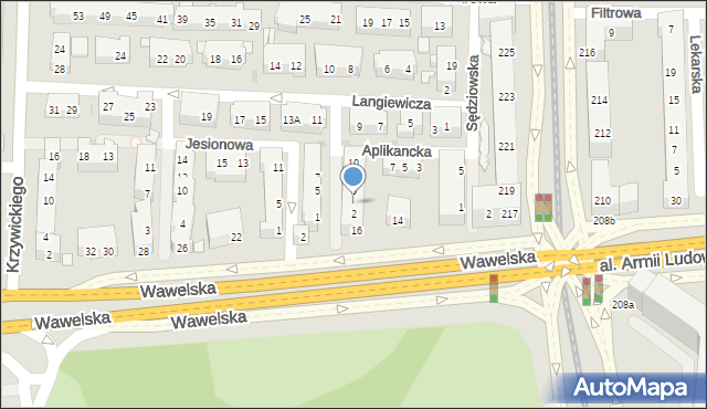 Warszawa, Prokuratorska, 4, mapa Warszawy