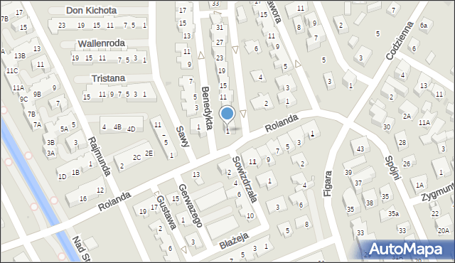 Warszawa, Protazego, 1, mapa Warszawy