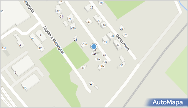 Warszawa, Promienna, 34a, mapa Warszawy