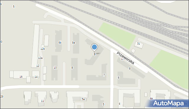 Warszawa, Przeworska, 9, mapa Warszawy