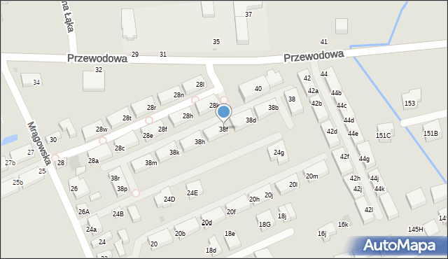 Warszawa, Przewodowa, 38f, mapa Warszawy