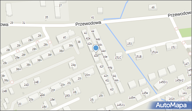 Warszawa, Przewodowa, 42d, mapa Warszawy