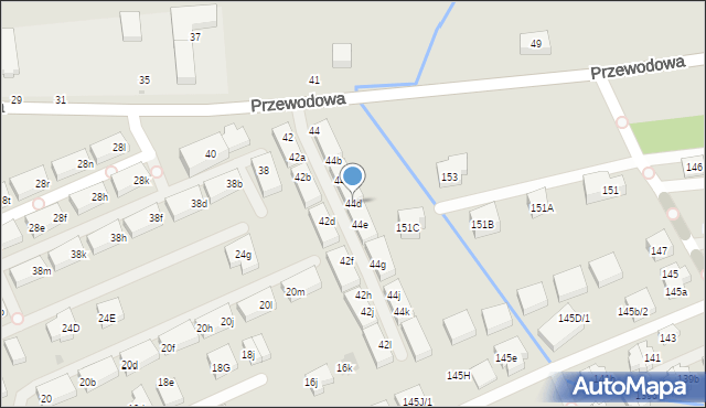 Warszawa, Przewodowa, 44d, mapa Warszawy