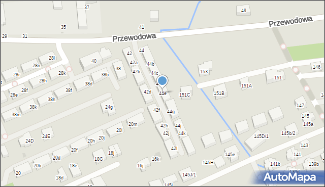 Warszawa, Przewodowa, 44e, mapa Warszawy