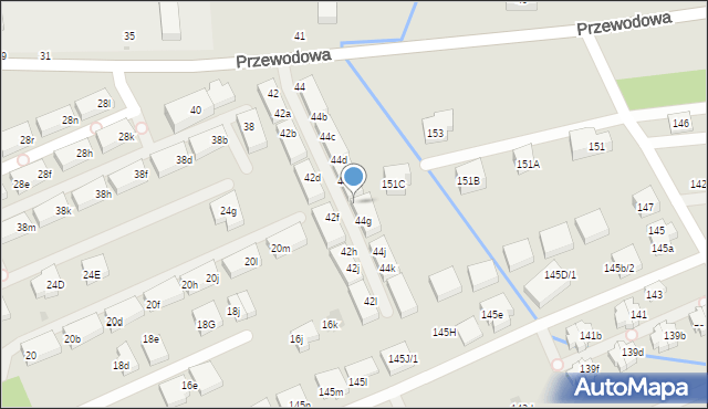 Warszawa, Przewodowa, 44f, mapa Warszawy