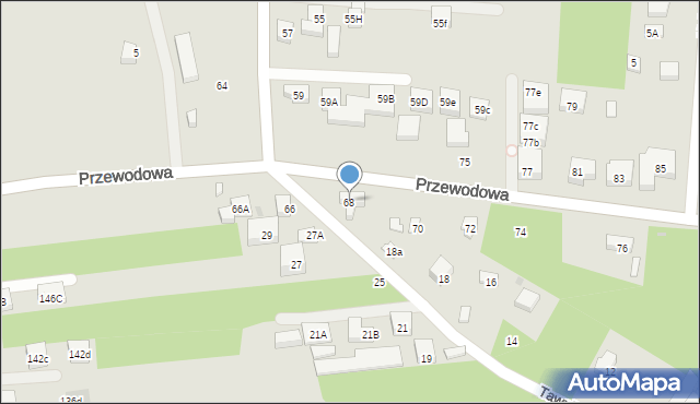 Warszawa, Przewodowa, 68, mapa Warszawy