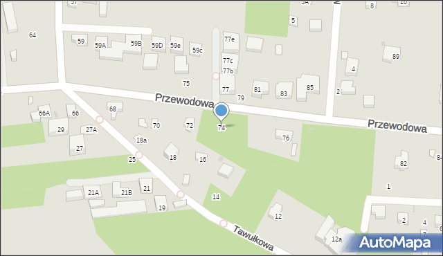 Warszawa, Przewodowa, 74, mapa Warszawy