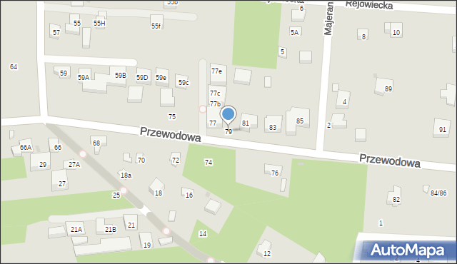 Warszawa, Przewodowa, 79, mapa Warszawy