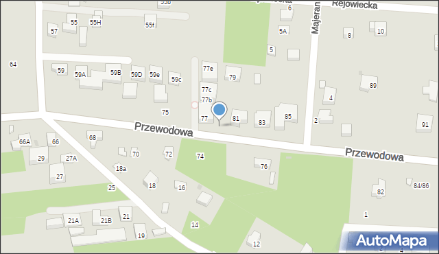 Warszawa, Przewodowa, 79, mapa Warszawy