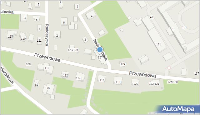 Warszawa, Przewodowa, 127, mapa Warszawy
