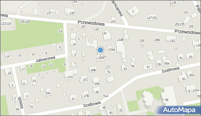 Warszawa, Przewodowa, 132A, mapa Warszawy