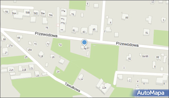 Warszawa, Przewodowa, 76, mapa Warszawy