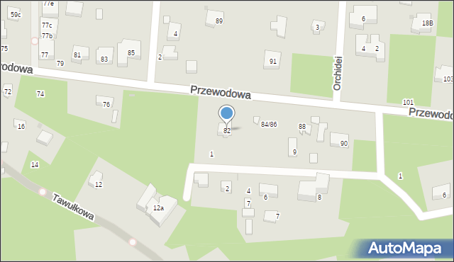 Warszawa, Przewodowa, 82, mapa Warszawy