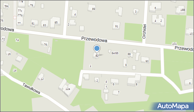 Warszawa, Przewodowa, 82, mapa Warszawy