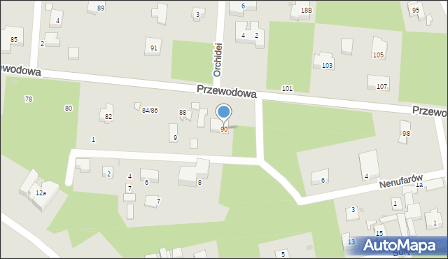 Warszawa, Przewodowa, 90, mapa Warszawy