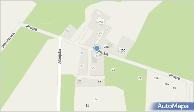 Warszawianka, Prosta, 27, mapa Warszawianka