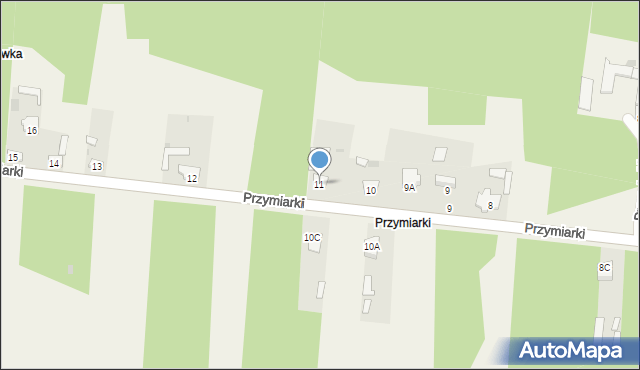 Wąsosz, Przymiarki, 11, mapa Wąsosz