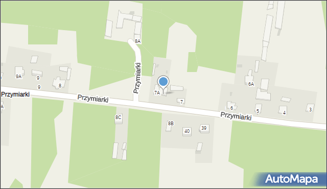 Wąsosz, Przymiarki, 7B, mapa Wąsosz