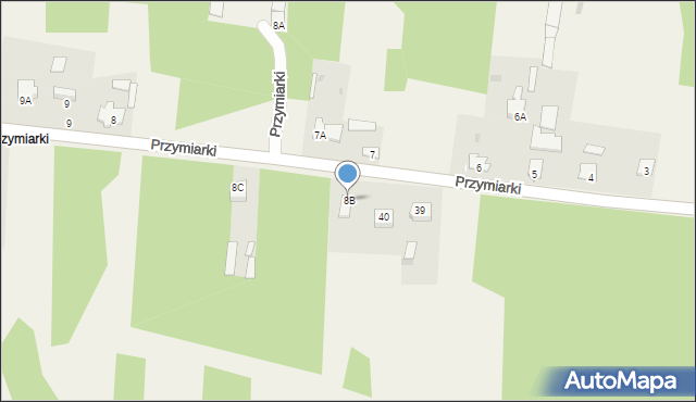 Wąsosz, Przymiarki, 8B, mapa Wąsosz