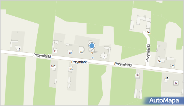 Wąsosz, Przymiarki, 9, mapa Wąsosz